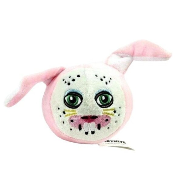 Fortnite Rabbit Raider 3 inch Plush Head Bunny Epic Games Russ Pink Stuffed Toy - Picture 1 of 5